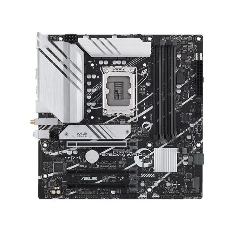 Asusa | PRIME B760M-A WIFI D4 | Rodzina procesorów Intel | Gniazdo procesora LGA1700 | DIMM DDR4 | Obsługiwane interfejsy dysków
